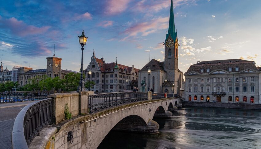 Brücke Stadt Zürich Fluss