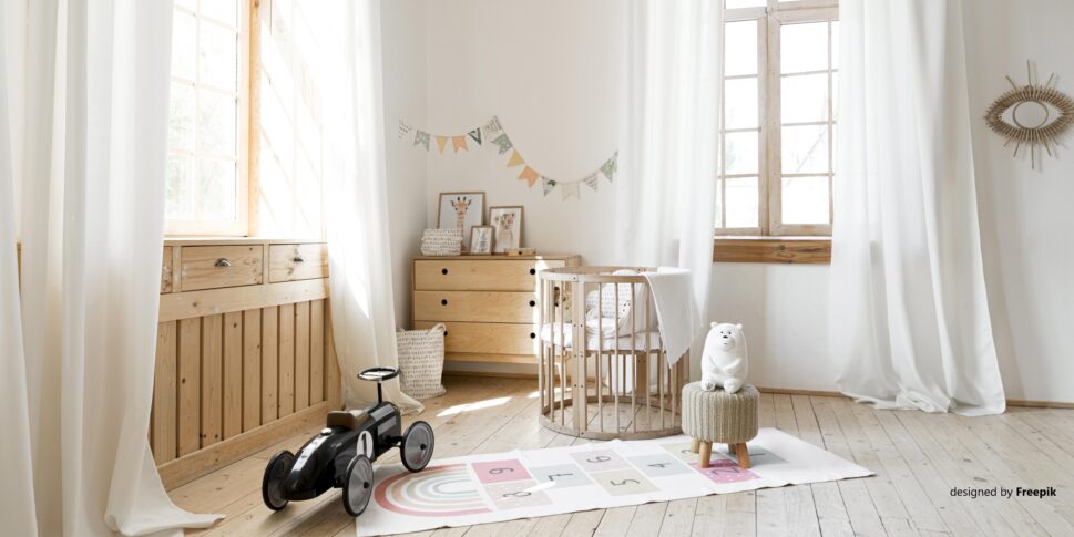 Holz Einzelbetten für Kinder sind ideal für Zimmer mit viel Holz